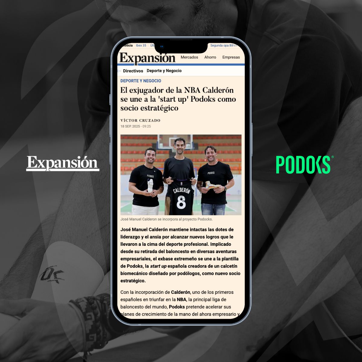 Prensa Expansión Podoks y Calderón NBA