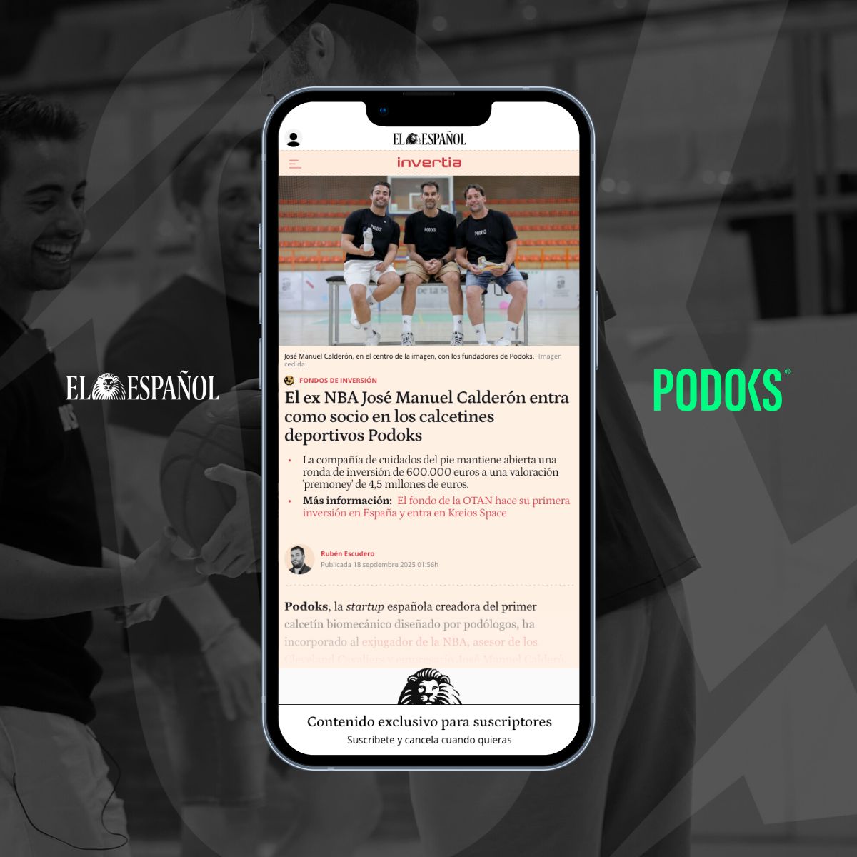 Prensa El Español Podoks y Calderón NBA