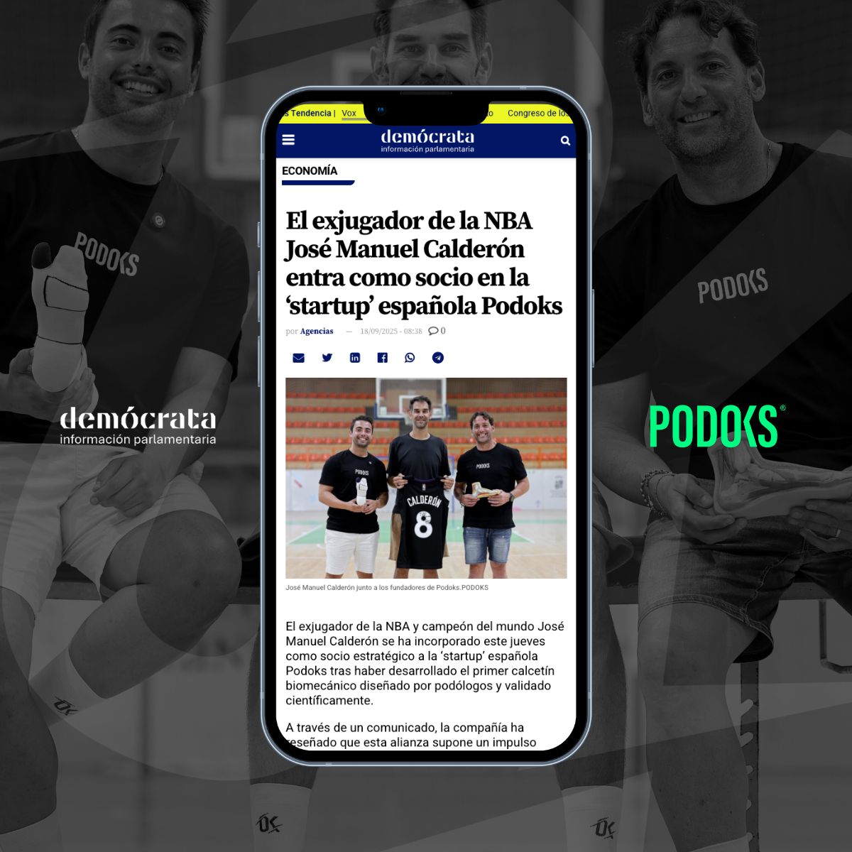 Prensa Demócrata Podoks y Calderón NBA